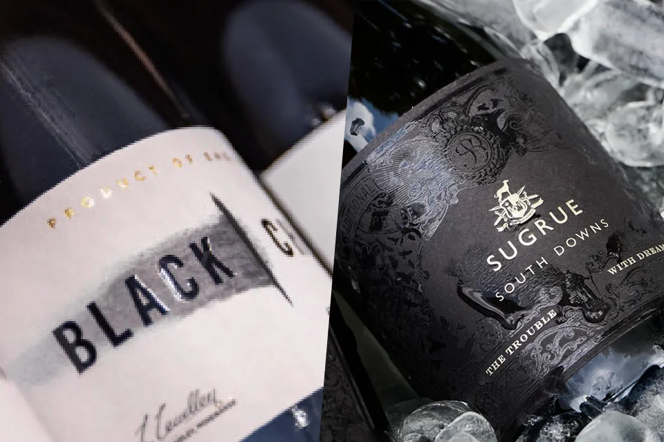 British wine BLACK CHALK and Sugrue South Downs